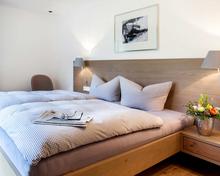 Aufnahme des Schlafzimmers der Ferienwohnung eins