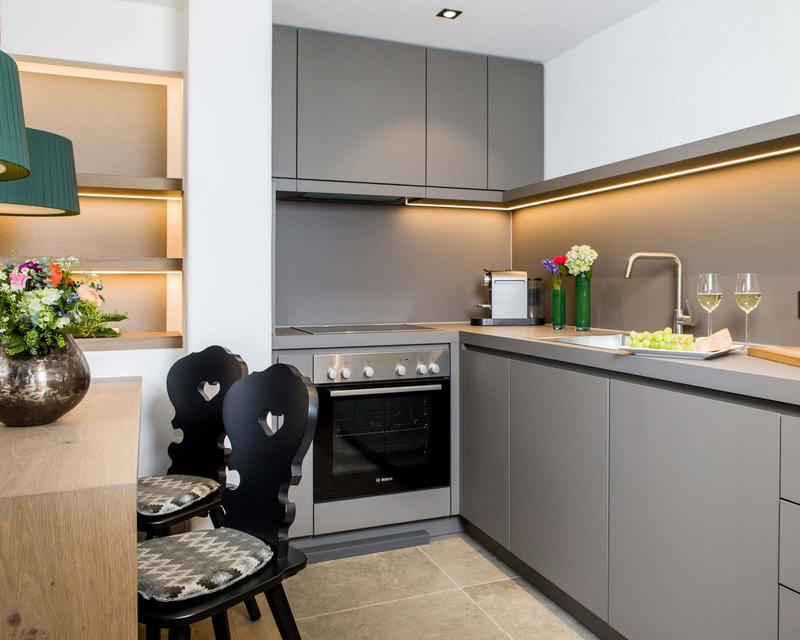 Küche der Ferienwohnung vier