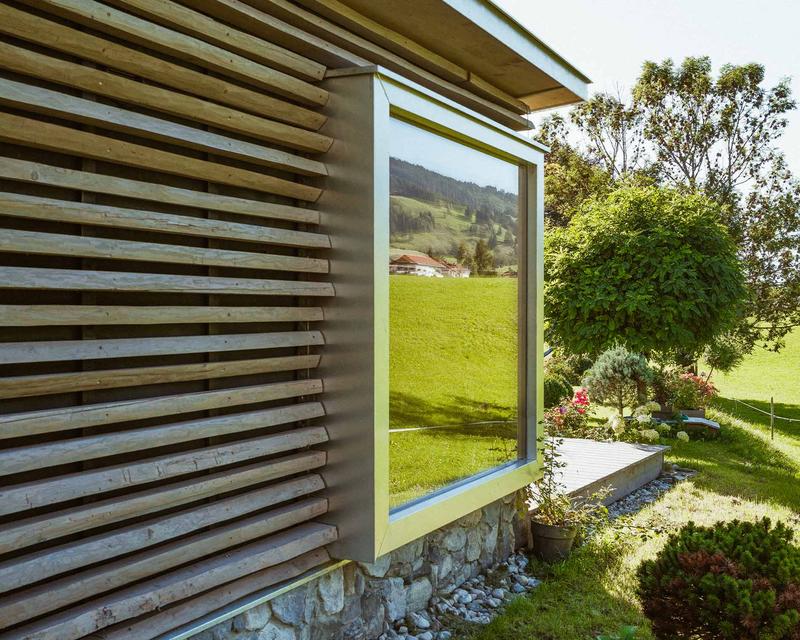 Außenfassade des Saunahauses